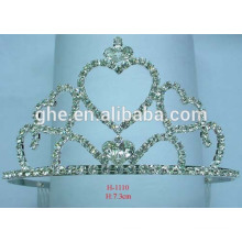 Schönheit Mädchen Kronen und Tiaras Beaut Diamant Festzug Krone Runde Krone Tiara für Kinder